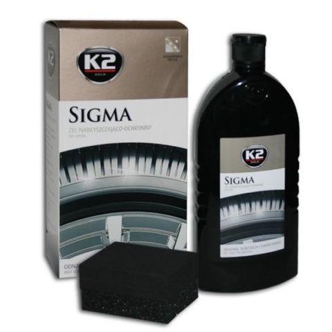 K2 Sigma Reifenpflege Set (Reifenpflege mit Auftragungsschwamm)